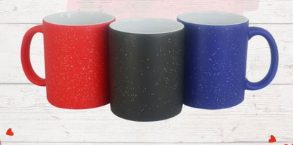 Taza mágica, El diseño solo se revelará cuando se vierta líquido caliente en la taza.